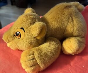 Baby Simba Plush 90s The Lion King Pouncing Stuffed Toy Vintage 8" Disney Store