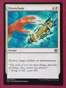 Magic The Gathering ICONIC MASTERS DISENCHANT white card MTG - Picture 1 of 2