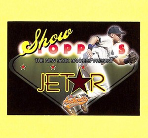 2005 Fleer Authentix Derek Jeter Show Stoppers Insert Card Yankees 