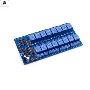 Relè MODULO SCHEDAARDUINO 12V DC A 16 CANALI CON LM2576 220 250 AC RELAY E LED - Imagen 1 de 6