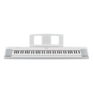 Yamaha NP-35WH WHITE PIAGGERO Pianoforte tastiera Digi portatile batterie 76 t. - Foto 1 di 6