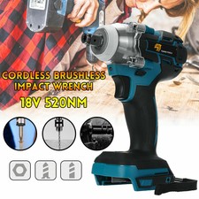 Cordless Brushless Impact Wrench 18V 520Nm For Makita Battery DTW285Z