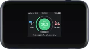 ZTE MU5001 5G Unlocked portable low cost travel WiFi, connects 32 devices, 8 hou - Picture 1 of 3