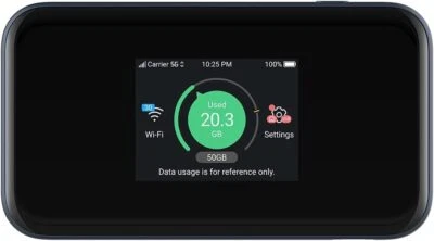 ZTE MU5001 5G Unlocked portable low cost travel WiFi, connects 32 devices, 8 hou - Image 1 of 3