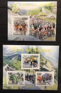 Cycling / Tour De France / Cavendish / Sanchez / Evans - Imperf. MNH** alb.10 - Picture 1 of 1