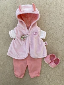 Zapf Creations Baby Annabell 46cm 18” doll Clothes Deluxe Cuddly Clothing Set - Picture 1 of 8