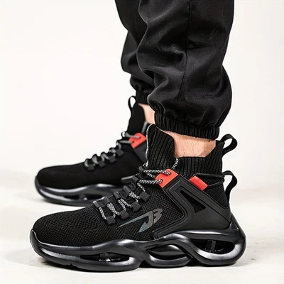 Новые мужские работы безопасности стальной носок туфли теннис легкий кроссовки открытый - Изображение 1 из 4