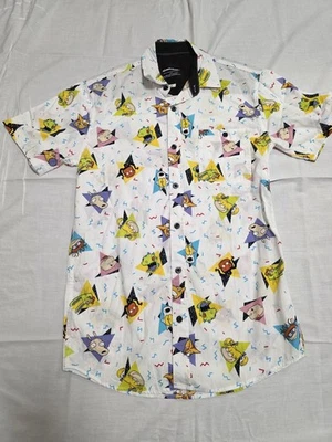 Camisa manga corta con botones talla pequeña de personajes de Nickelodeon para hombre Foto 1 de 3