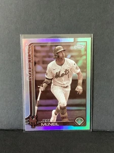 2025 Topps Chrome Sepia Refractor Jeff McNeil #167 New York Mets - Picture 1 of 2