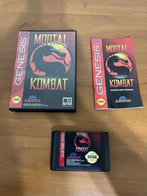 Mortal Kombat Sega Genesis Game with Manual - Image 1 of 4