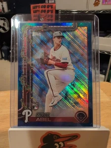 2025 Topps Holiday Mick Abel RC Blue Glitter - Bild 1 von 2