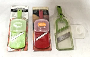 Lot of 3 Kitchen Slicers – 2 Kyocera Ceramic (Sealed) + 1 Metal Blade Mandoline - Picture 1 of 14