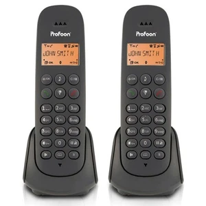 Profoon PDX620 - DECT-Telefon mit 2 Mobilteilen, Schwarz - Photo 1/7