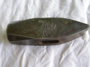 Vintage 28 oz. Plumb Cross Peen Hammer Head 1 Lb. - 12 Oz. Several Bumps & Bruis - Picture 1 of 6