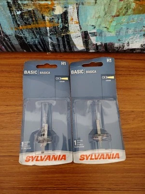 Sylvania Basic H1 55W 2 Bombillas Cabeza Halógena Luz Luz Luz Alta Lámpara de Repuesto  Foto 1 de 4