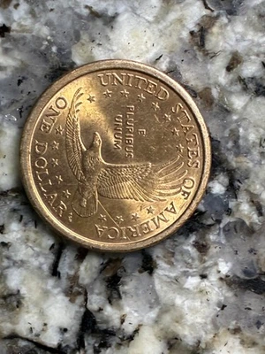 An error Sacagawea wounded eagle dollar coin,  - Image 1 of 4