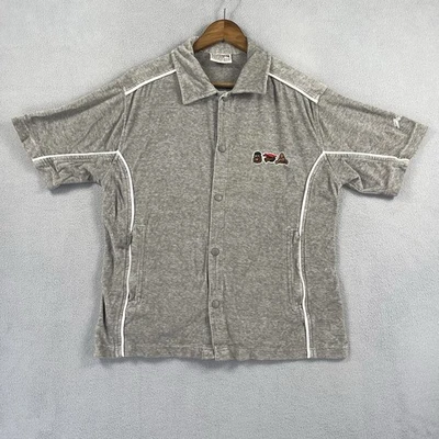 Chaqueta de Pista Fubu Platino De Colección Para Mujer Grande Junkyard Pandilla Botón A Presión Y2K Foto 1 de 4