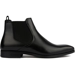 BOSS Men's Theon Leather Chelsea Boot Color Black Size 8 Brand New (No Box) - Picture 1 of 7