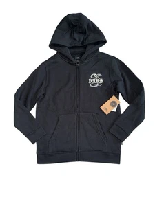 Vans Kinder Bone Yard Hoodie mit durchgehendem Reißverschluss leuchtend im Dunkeln, Größe M (10-12) Neu mit Etikett - Bild 1 von 4
