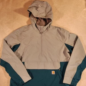 Chaqueta Carhartt Para Mujer M Calce Suelto Rain Defender Ligera Embalable Anorak - Imagen 1 de 23
