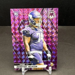 Donovan Jackson 2025 Panini Mosaic RC #388 Purple Prizm SP 14/49 Color Match AS6 - Picture 1 of 3
