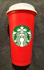Starbucks Red Cup Day 2018 ? Tazza calda riutilizzabile 16 oz 2019 logo natalizio Natale - Foto 1 di 1