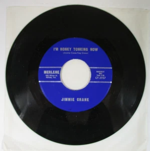 RARE 45 JIMMIE CRANE "I'm Honky Tonking Now /At Wedding" 7" MERLENE RECORDS 1961 - Picture 1 of 2