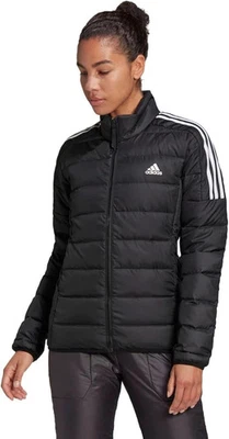 ADIDAS Insulated Quilted Coat Womens 16 18 Large Winter Padded 3 Stripe Jacket - Image 1 of 4