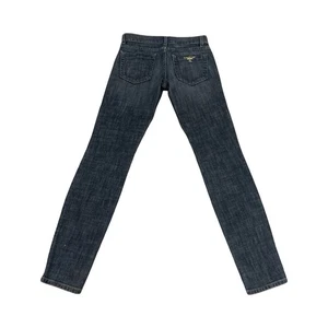 Bebe Damen Straight Leg Blue Jeans Denim Gr. 25 Vintage Logo - Bild 1 von 17