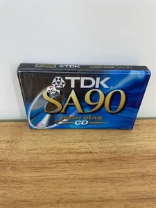 Bande cassette TDK SA90 SA 90 haute sortie biais type II neuve scellée haute résolution - Photo 1/9