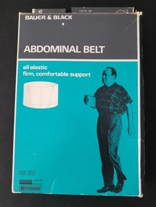 Vintage Men's Abdominal Belt Bauer & Black 1960s 33-36 - Picture 1 of 13