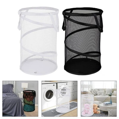 Breathable Mesh Collapsible Laundry Hamper Perfect for Various Environments - Image 1 of 4
