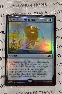 FOIL Prerelease RIVERCHURN MONUMENT mtg SELLADO Aetherdrift Raro Estampado PROMOCIÓN - Imagen 1 de 1