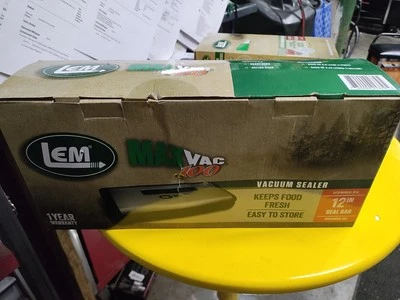 LEM Maxvac 100 Vacuum Sealer Compact, Powerful, and Durable w/ Add 20CT 1 GL box - Image 1 of 4