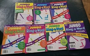Lot (7) Jumbo Ring-A-Word BigBook Special Circle-A-Word Search Puzzle Books - Picture 1 of 7