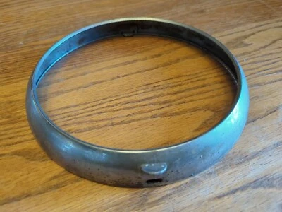 PEUGEOT CAR 1958 8,5" FARO BISEL LLANTA MOLDURA CÍRCULO PIEZA FABRICANTE ORIGINAL CROMO PLATEADO Foto 1 de 4