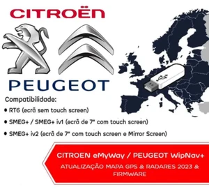 USB Mise à jour cartographie GPS Peugeot Citroen DS 2024 pour RT6/Smeg/Nac - Imagen 1 de 18