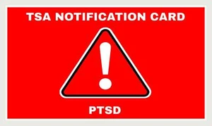 PTSD TSA Notification Wallet Air Travel Card - Quantity - Picture 1 of 4