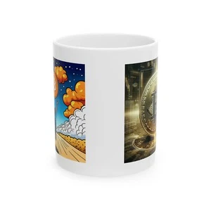 Bitcoin Ceramic Mug, (11oz) - Picture 1 of 5