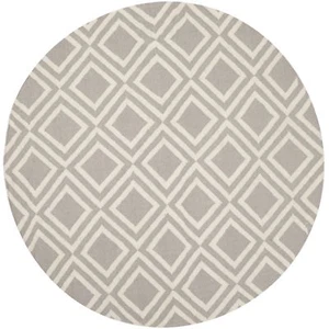 Safavieh Flat weave Wool Grey/ Ivory Area Rug 6' x 6' Round - Picture 1 of 1