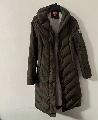Miss Sixty’s Khaki Green Long Puffer Coat - Image 1 of 4