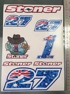 Calcomanías adhesivas Casey Stoner - Kit de calcomanías grandes (tamaño A4) - Imagen 1 de 8