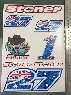 Casey Stoner Stickers Decals  - Large Decal Sticker kit (A4 Size) - Image 1 of 4