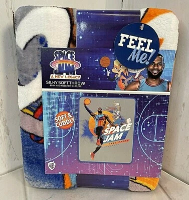 Manta Space Jam A New Legacy Silky Soft Throw 40" x 50" Lebron James 1259B1 Foto 1 de 4