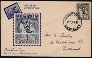 1949 1/6 HERMES ON MILLER BROTHERS PRIMER DÍA PORTADA - DIRIGIDA (RU9334A) - Imagen 1 de 1