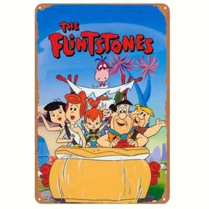 The Flintstones ~ Classic Vintage Novelty Metal Tin Sign Wall Art  S113 - Picture 1 of 1