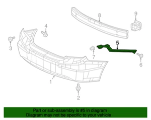 2012 Honda Civic Spacer, L Rear Bumper Side 71598-TR0-A01 - Picture 1 of 3