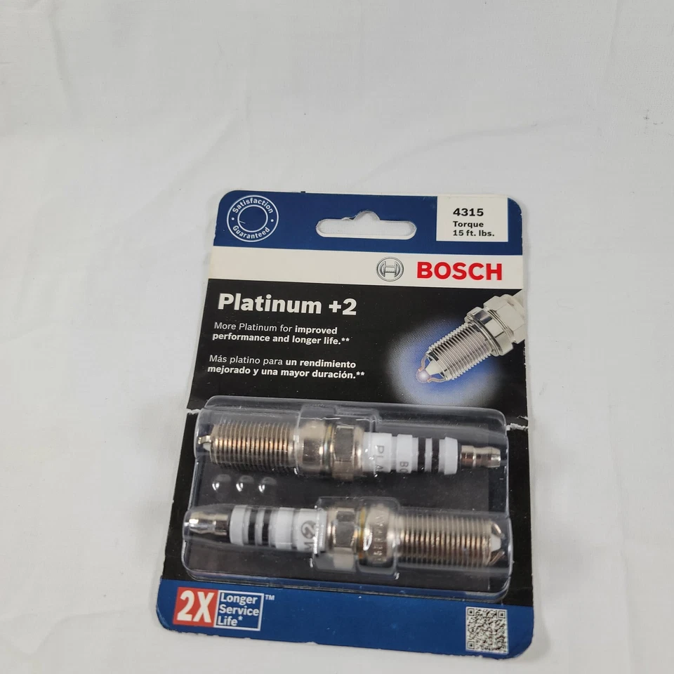 Bosch 4315 Platinum +2 bujías paquete de 2 par 15 libras Foto 1 de 4