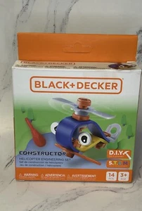 Black + Decker Constructor Helicopter Engineering Set DIY STEM Toy 14 Pcs Age 3+ - Picture 1 of 21