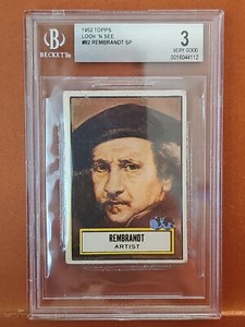 1952 Topps Look N See #83 Rembrandt SP BVG 3